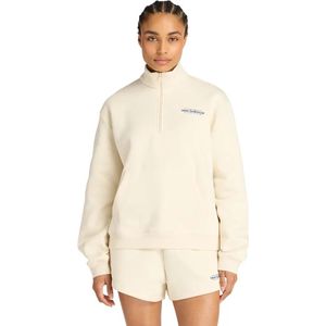 New Balance - WT53513 - Fleece Half Zip Sweatshirt - Beige - Dames