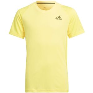 Adidas Club Short Sleeve T-shirt Geel 7-8 Years Jongen