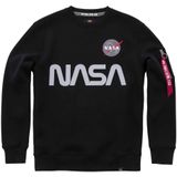 Alpha Industries Nasa Reflective Sweatshirt Zwart XL Man