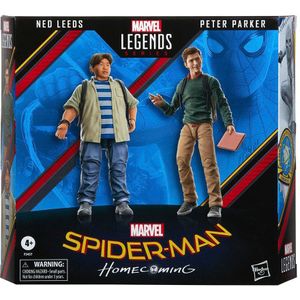 Marvel Spider-man Homecoming Peter Parker And Ned Leeds Legends Series Set Of 2s Figure Veelkleurig