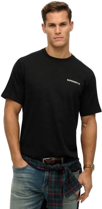 Superdry - Tech Relaxed T-shirt - Katoen - Korte Mouwen