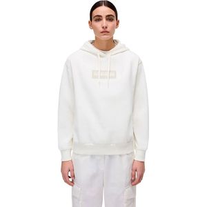 Napapijri - Box Logo Hoodie - Groen - Katoen/Polyester
