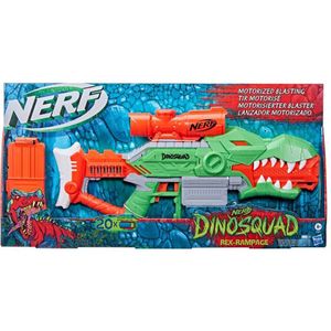 NERF Dinosquad Rex Rampage - Blaster | Gemotoriseerde vuuractie | Leeftijd: 8+ | Aantal spelers: 1+