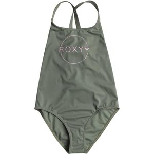 Roxy Basic Active Swimsuit Groen 10 Years Meisje