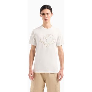 Armani Exchange 3dzthh_zj9tz Short Sleeve T-shirt Beige S Man