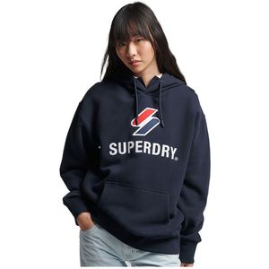 Superdry Code Sl Stacked Apq Os Hoodie Blauw XS-S Vrouw