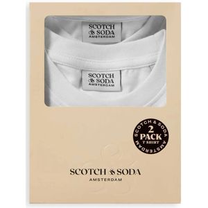 Scotch & Soda Core Regular Fit Logo T-shirt Met Korte Mouwen 2 Eenheden