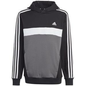 Adidas 3 Stripes Tib Fleece Hoodie Grijs 11-12 Years