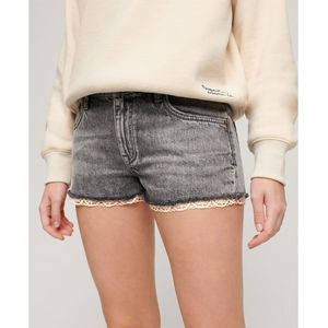 Superdry Vintage Denim Shorts Grijs 27 Vrouw