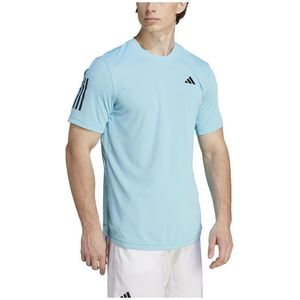 Adidas Club 3 Stripes Short Sleeve T-shirt Blauw XL Man