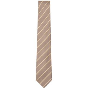 Hackett Solid Stripe Tie Bruin  Man