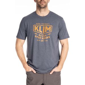 Klim Ride Therapy Short Sleeve T-shirt Grijs L Man