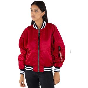 Alpha Industries Ma-1 Os Tipped Jacket Rood S Vrouw