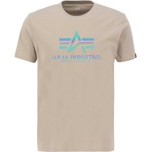 Alpha Industries Basic T Rainbow Short Sleeve T-shirt Beige S Man