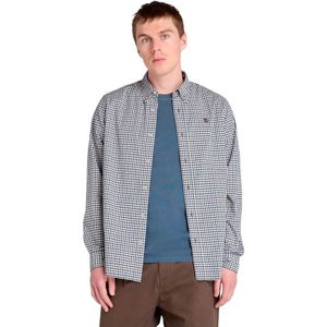 Timberland Stretch Poplin Gingham Overhemd Met Lange Mouwen