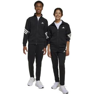 Adidas - Future Icons 3 Stripes - Trainingspak - Zwart - 7-8 Jaar - Jongens, Meisjes