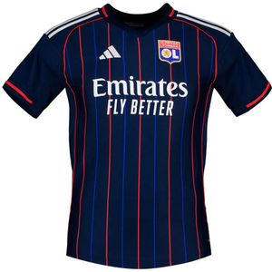 Adidas - Olympique De Lyon 25/26 - T-shirt - Blauw - Dames - Korte Mouwen