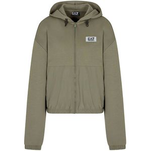 EA7 - Train Contemporary Sport W Jacket - Sweatshirt - Groen - Casual - Katoen