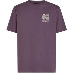 O'neill - Surf Heroes Graphic - T-shirt - Paars - Korte Mouwen