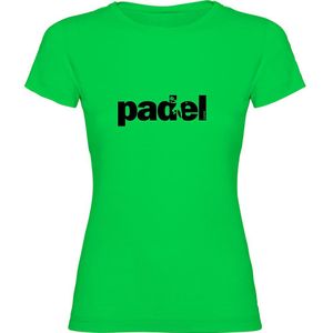 Kruskis Word Padel Short Sleeve T-shirt Groen L Vrouw