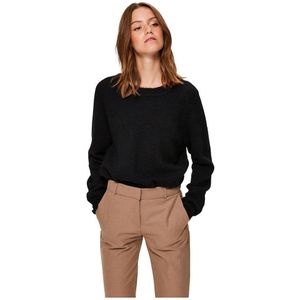 Selected Lulu O Neck Sweater Zwart M Vrouw