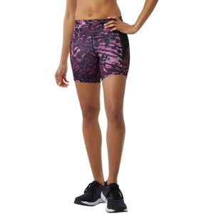 New Balance Printed Impact Fitted Shorts Paars S Vrouw