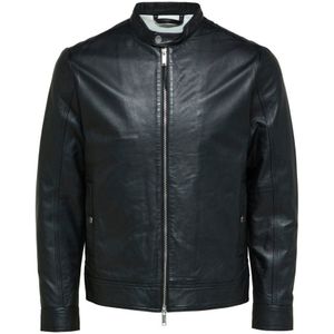Selected Archive Classic Leather Jacket Zwart 2XL Man
