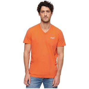 Superdry Vintage Logo Embroidered Vee Short Sleeve T-shirt Oranje XL Man