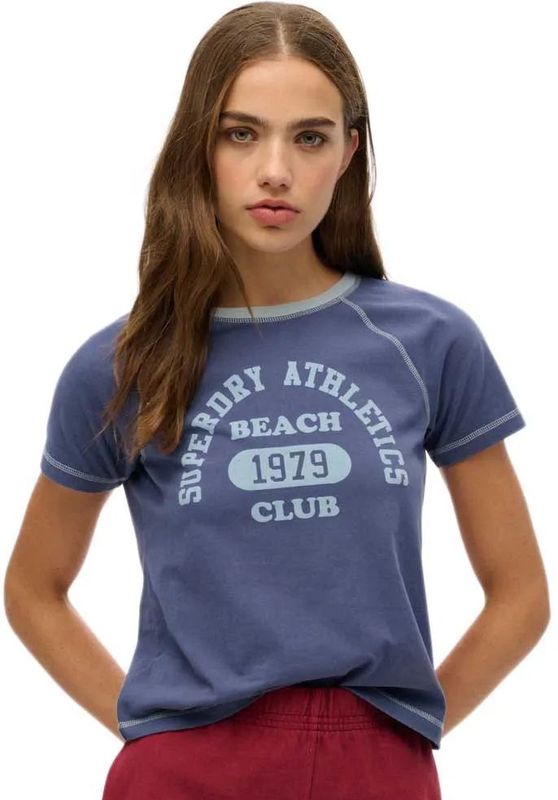 Superdry - Athletic Raglan Graphic T-shirt - Korte Mouwen