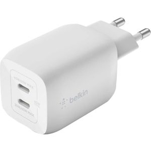 Belkin Boost-Up Charge Pro Adapter - 2-Poorts - USB-C - 65W - Wit