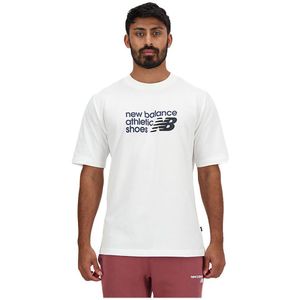 New Balance Brand Short Sleeve T-shirt Wit 2XL Man