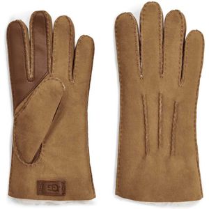 Ugg Contrast Sheepskin Gloves Bruin M Man