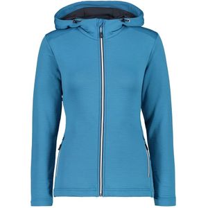 CMP - Dames Fleece met Capuchon - Jacquardstof - Stretch Performance