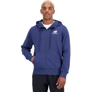 New Balance Essentials Stacked Logo French Terry Jacket Blauw S Man