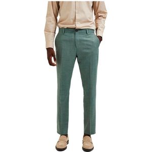Selected Oasis Slim Fit Dress Pants Groen 52 Man