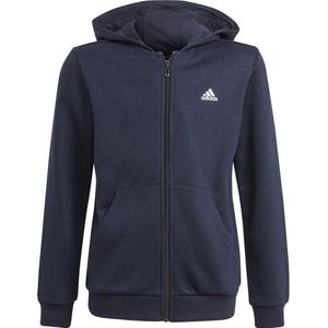 Adidas - Essentials - Trainingsjack - Zwart - Volledige Ritssluiting met Capuchon