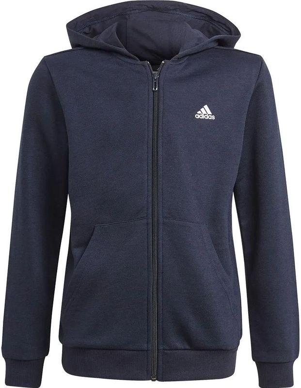 Adidas - Essentials - Trainingsjack - Zwart - Volledige Ritssluiting met Capuchon