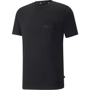 Puma Modern Basics Pocket Short Sleeve T-shirt Zwart L Man
