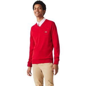 Lacoste Ah1951 V Neck Sweater Rood 2XL Man