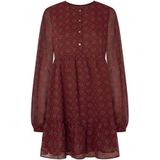 Jurk - PLUME - Cocktailjurk - Ronde Hals - Kort/Mini - Lange Mouw