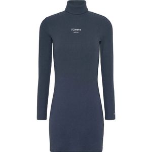 Tommy Jeans Turtle Ess Logo Lang Mouw Jurk