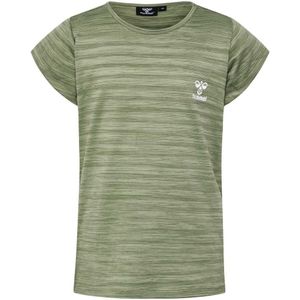 Hummel Sutkin Short Sleeve T-shirt Groen 4 Years Meisje