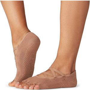 ToeSox - Elle - Antislip Sokken - Nude - 74% Katoen, 19% Polyester, 3% Nylon, 2% Elastaan, 2% Elastodieen