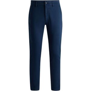 Boss 10242156 Tapered Fit Chino Broek Blauw Man