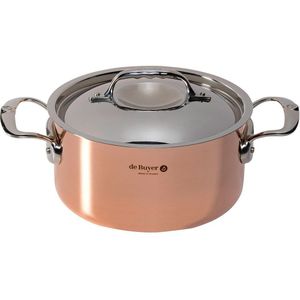 De Buyer Prima Matera braadpan koper/rvs 20 cm inductie