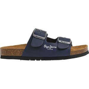 Pepe Jeansvoor vrouwen/meisjes. PBS90054 Anatomische sandalen Double Kansas navy (35), Plat, Geen, Casual, Marineblauw, kinderkleding