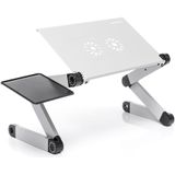 INNOVAGOODS - Laptopstandaard - Laptoptafel - Verstelbaar - In Aluminium - Schootbureau