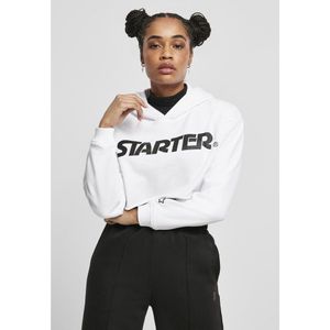 Urban Classics Starter Cropped Hoodie Wit S Vrouw