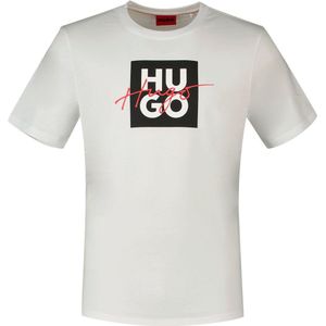 Hugo Dalpaca 10233396 01 Short Sleeve T-shirt Wit 2XL Man