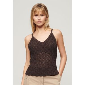 Superdry Crochet Cami Mouwloos T-shirt